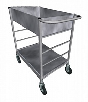 Ярусная тележка с полками из нержавеющей стали ТЯ 1 НЖ
