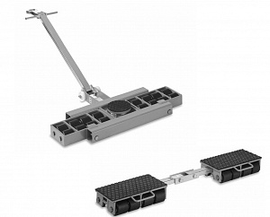 Роликовая платформа (подводная опора) TISEL Technics RSS32 (32т) комплект: 1 поворотная + 2 неповоротные